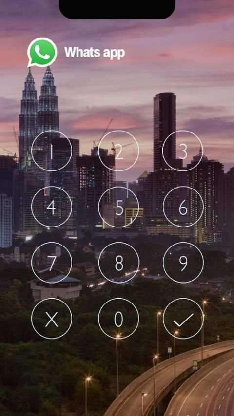 Messenger Lock (X City Theme) screenshot 6