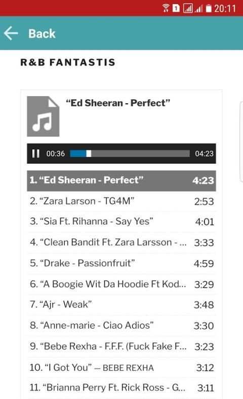 Music RnB screenshot 1
