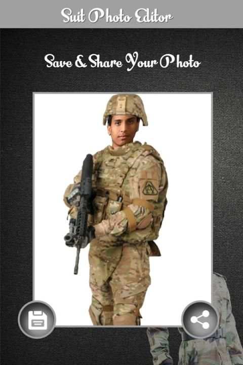 Army Suit Photo Montage screenshot 1