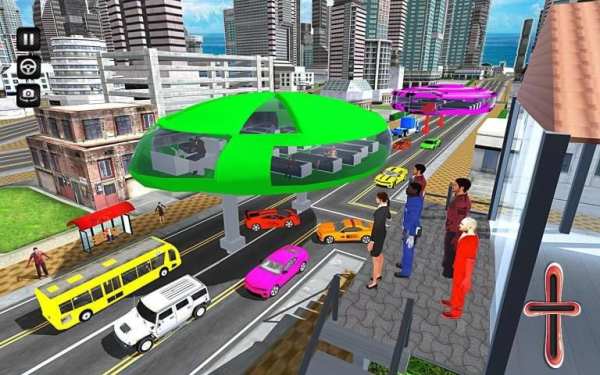 Gyroscopic Bus Futuristic Transport 3D screenshot 2