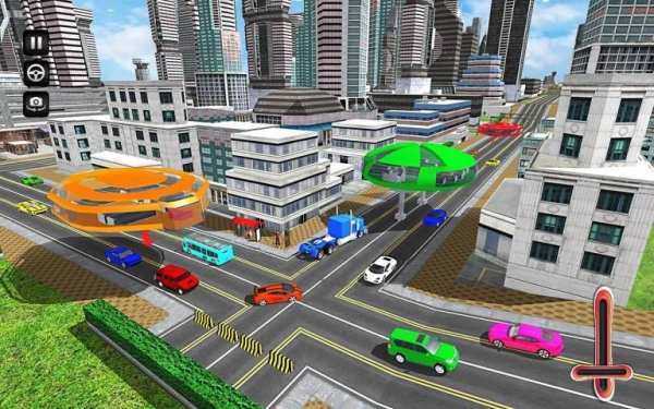 Gyroscopic Bus Futuristic Transport 3D screenshot 1
