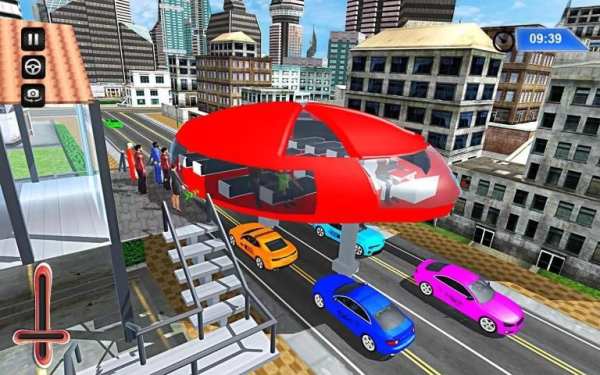 Gyroscopic Bus Futuristic Transport 3D screenshot 3