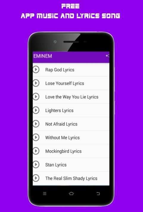 Eminem - Rap God Song Lyrics 1 تصوير الشاشة