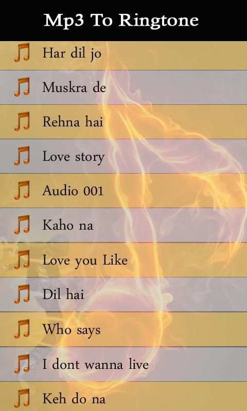 Mp3 to Ringtone स्क्रीनशॉट 3