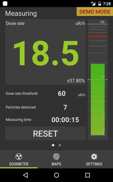 Radiation detector Atom Simple screenshot 2