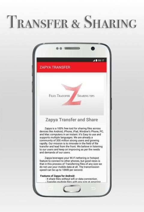 Transfer Zapya & Sharing tips screenshot 3