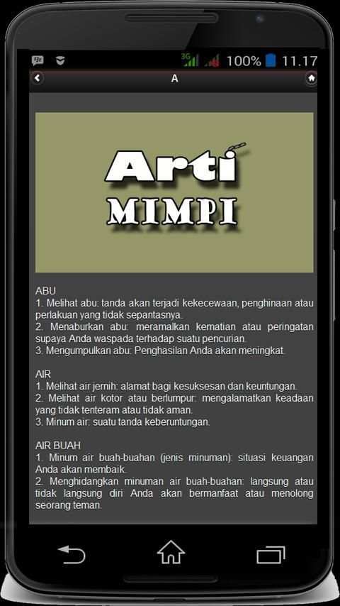 Arti Mimpi Lengkap screenshot 1