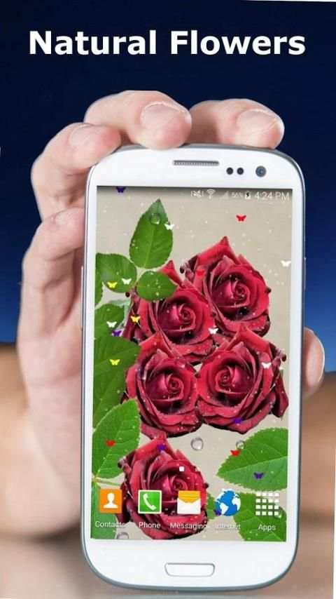 Rose Live Wallpaper स्क्रीनशॉट 4