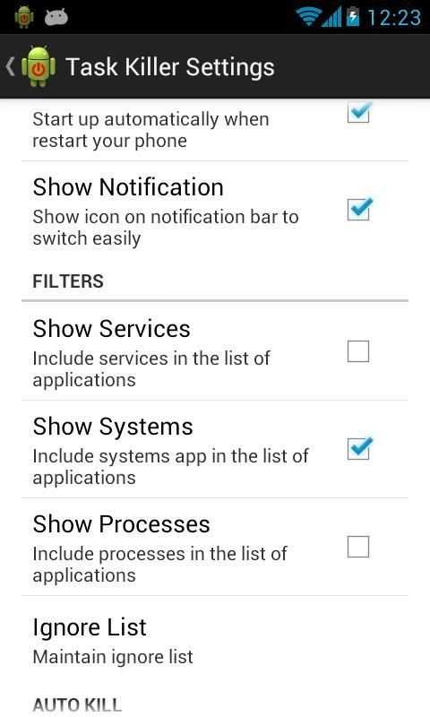 Task Killer (Task Manager) 6 تصوير الشاشة