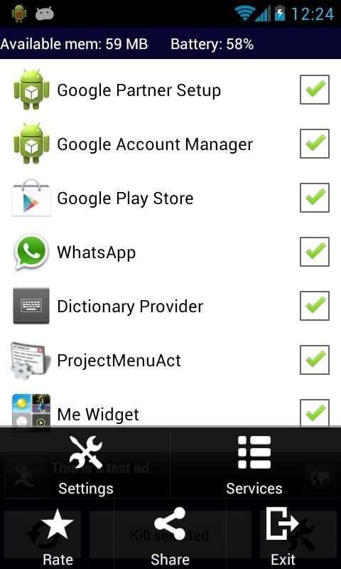 Task Killer (Task Manager) 7 تصوير الشاشة