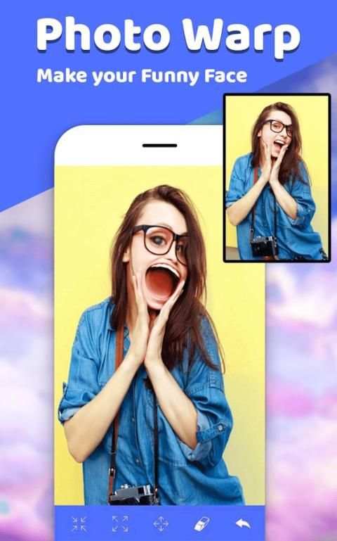 Photo warp-face editor,body botox camera screenshot 1