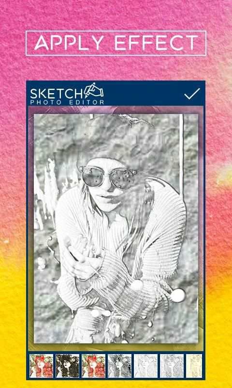 Pencil Sketch Photo Editor स्क्रीनशॉट 3