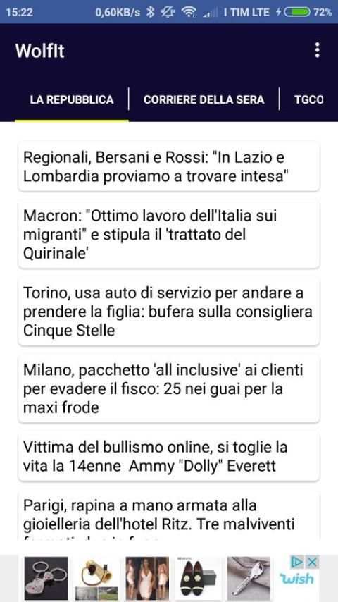 WolfIt - News & Notizie screenshot 1