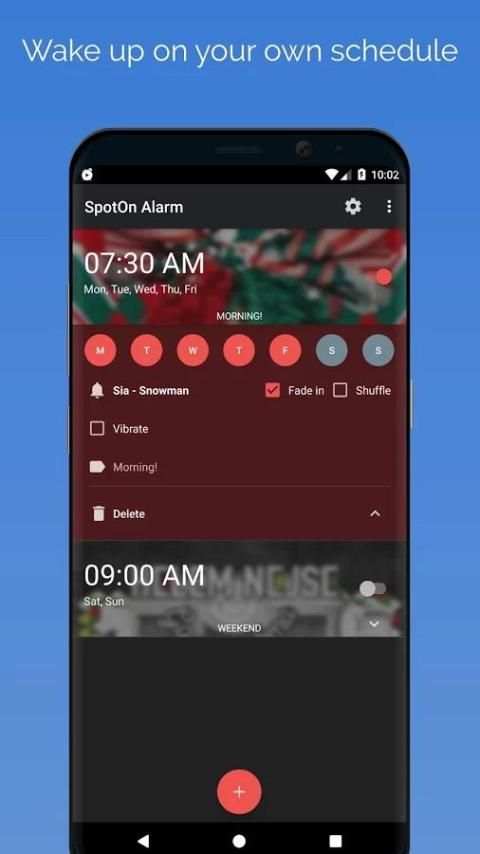 SpotOn alarm clock for YouTube screenshot 5