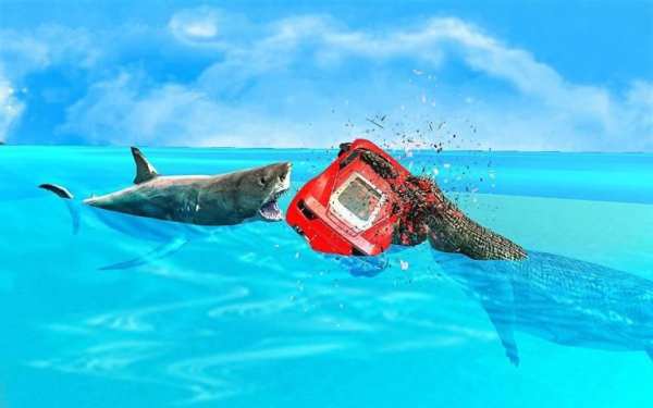 X Ray Robot Car: Shark Hunting screenshot 2