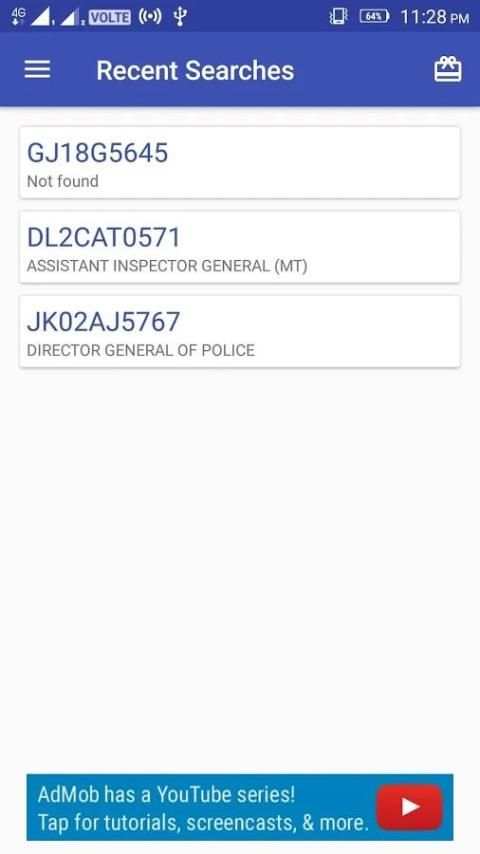 RTO Vehicle Registration Details - Vahan Info screenshot 1