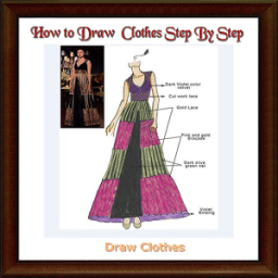 How to Draw Clothes Step By Step أيقونة