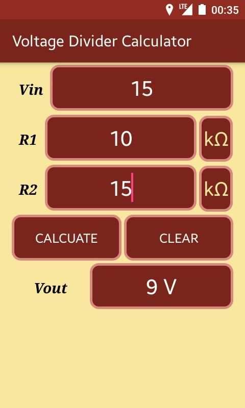 Voltage Divider Calculator скриншот 6