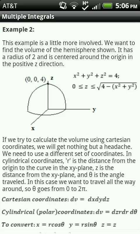 Calculus Reference Tool Lite स्क्रीनशॉट 2