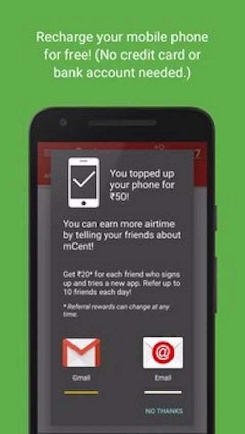 mCent - Free Mobile Recharge screenshot 3