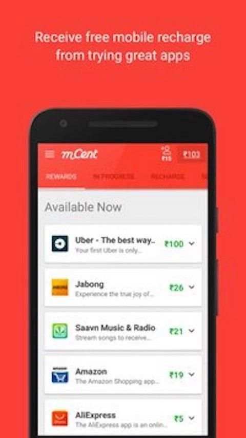 mCent - Free Mobile Recharge screenshot 5