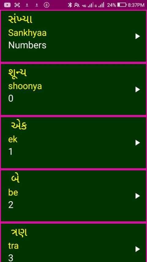 Learn Gujarati Alphabets and Numbers скриншот 4