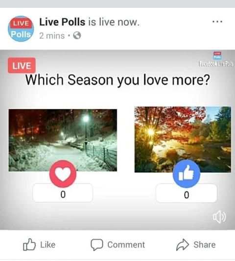 Facebook Live Polls screenshot 1