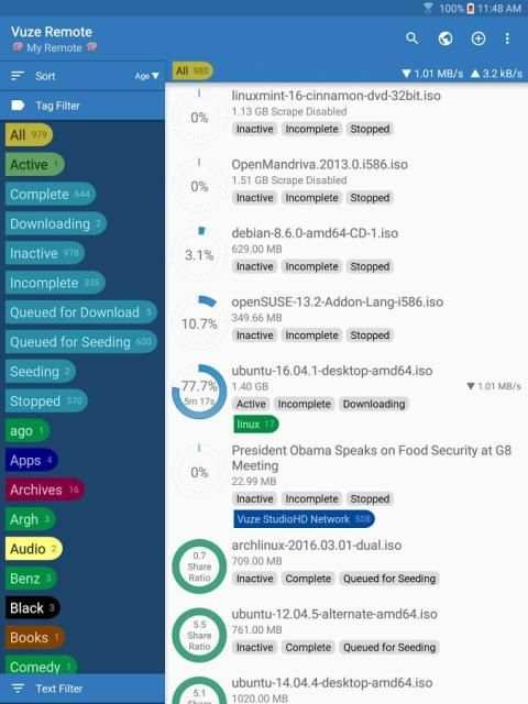 Vuze Remote screenshot 14
