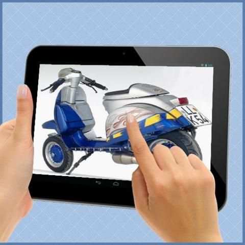 Modifikasi Scooter Kreatif Stock Foto screenshot 6