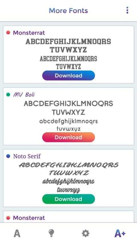 Bold Fonts Style скриншот 3
