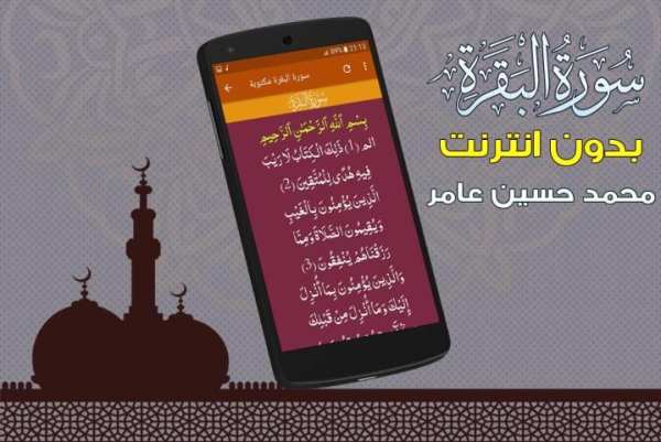 سورة البقرة محمد حسين عامر بدون نت screenshot 2