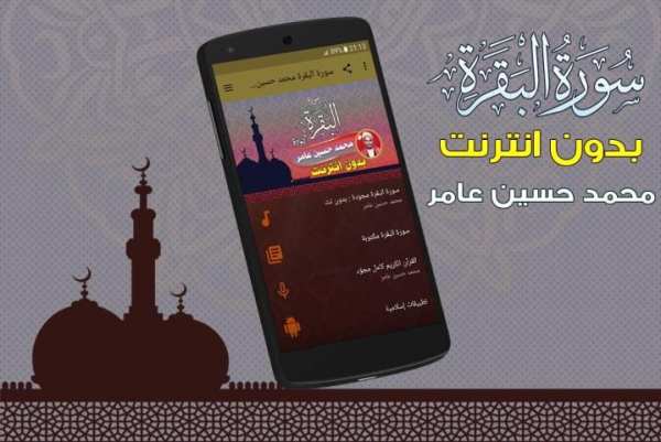 سورة البقرة محمد حسين عامر بدون نت screenshot 5