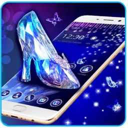 Blue Girls Slipper Launcher Theme أيقونة