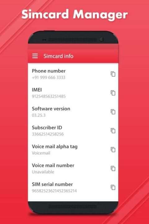 SIM Card Manager,Contacts Backup 4 تصوير الشاشة