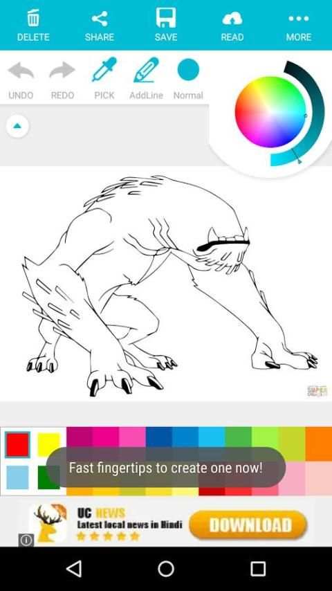 Cartoon Coloring : Ban 10 Edition screenshot 4