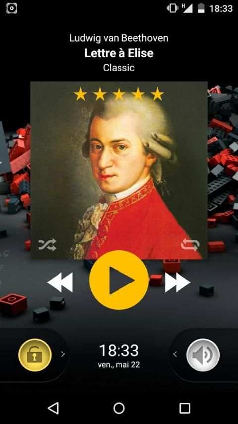 PlayerPro Skin Flatty Yellow स्क्रीनशॉट 7