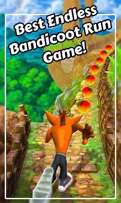 Temple Bandicoot: Crash Run 1 تصوير الشاشة