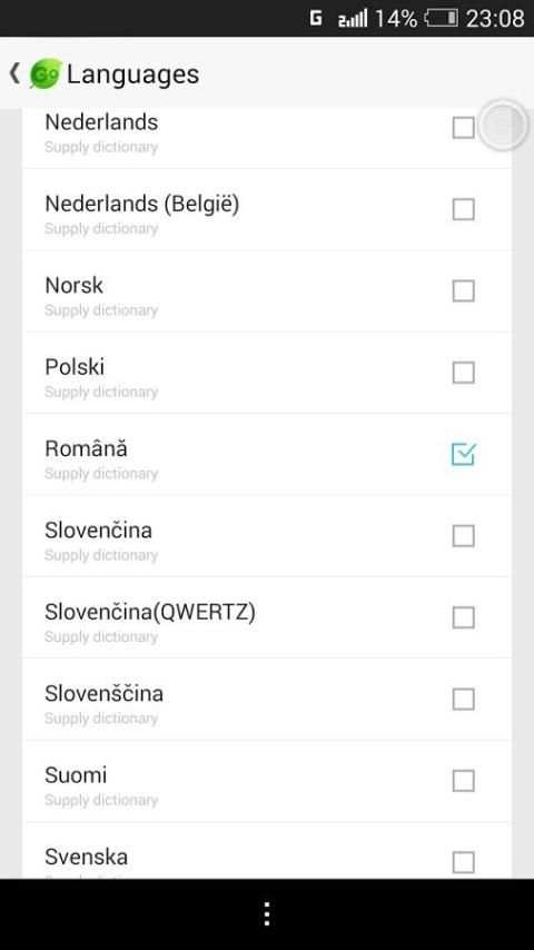 Romanian for GO Keyboard-Emoji स्क्रीनशॉट 6