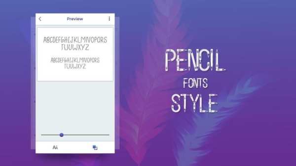 Pencil Fonts Style 1 تصوير الشاشة