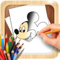 How to Draw Mickey Mouse & Friend Characters on 9Apps