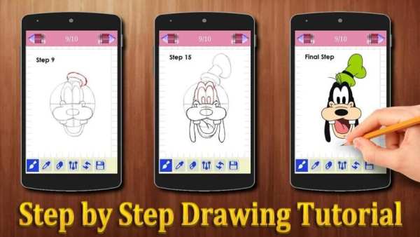 How to Draw Mickey Mouse & Friend Characters скриншот 2