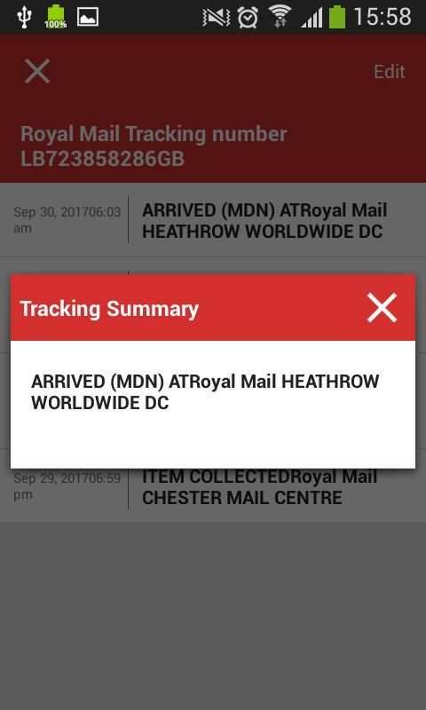 Tracking Tool On Royal Mail screenshot 4