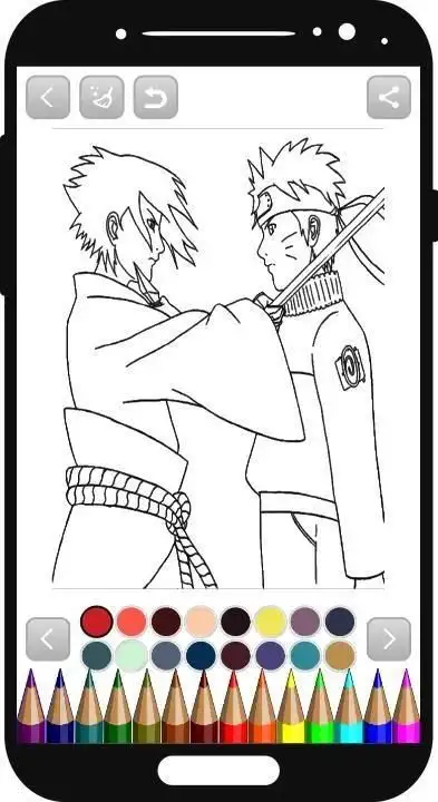 Naruto Coloring Book App Android क ल ए ड उनल ड 9apps