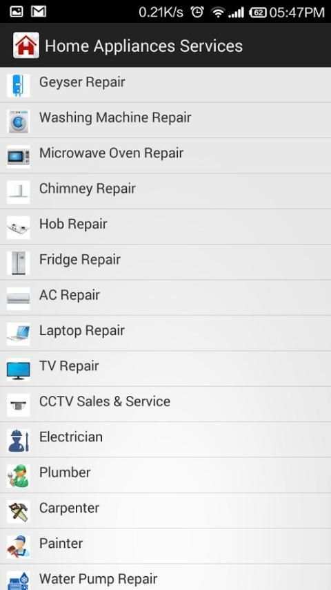 Home Appliances Service Repair 3 تصوير الشاشة