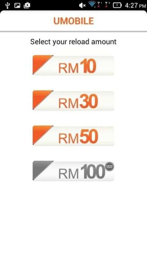 U Mobile Top-up 6 تصوير الشاشة