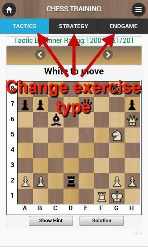 Chess Training Free 5 تصوير الشاشة