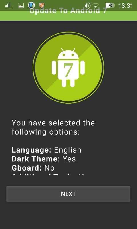 Update To Android 7 screenshot 3