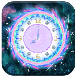 Colorful Clock Live Wallpaper आइकन