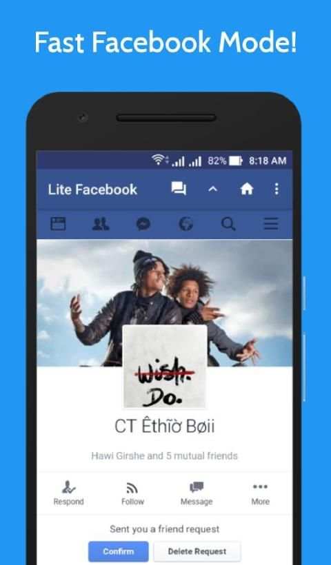 Lite for Facebook - Fast & Secure स्क्रीनशॉट 8