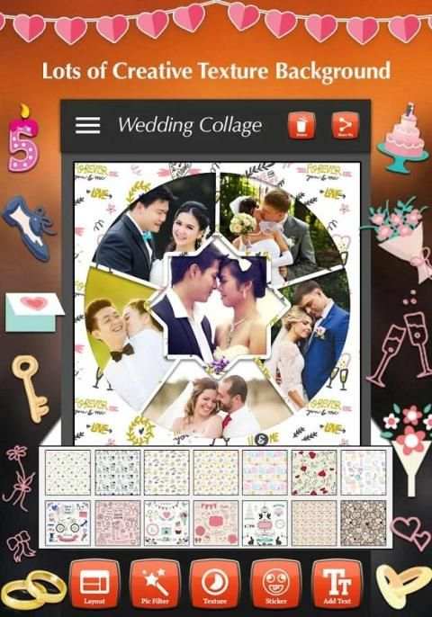 Wedding Collage Maker स्क्रीनशॉट 4